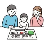 Family Confirming Evacuation Site SVG Icon